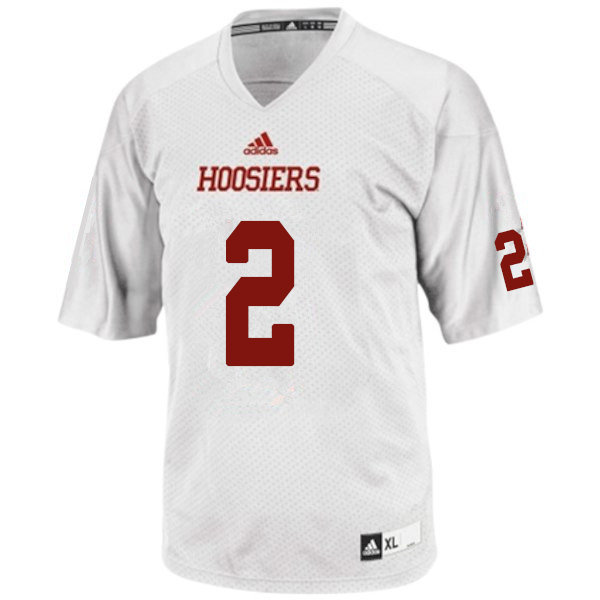 Men #2 Reese Taylor Indiana Hoosiers College Football Jerseys Sale-White
